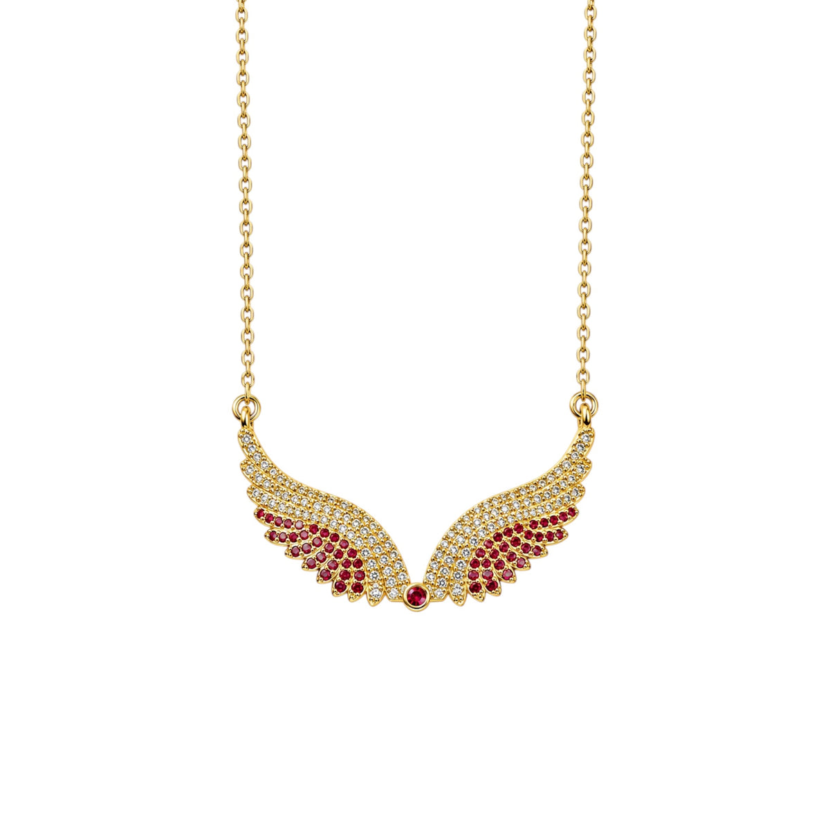 Necklace 9W-KD001-2 Rose Gold Plated Silver with Pearl