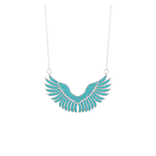 Necklace 9W-KD001-2 Rose Gold Plated Silver with Pearl