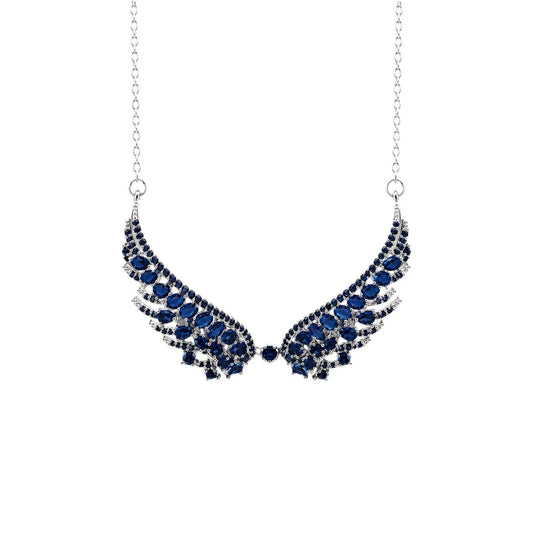 Necklace 9W-KD001-2 Rose Gold Plated Silver with Pearl