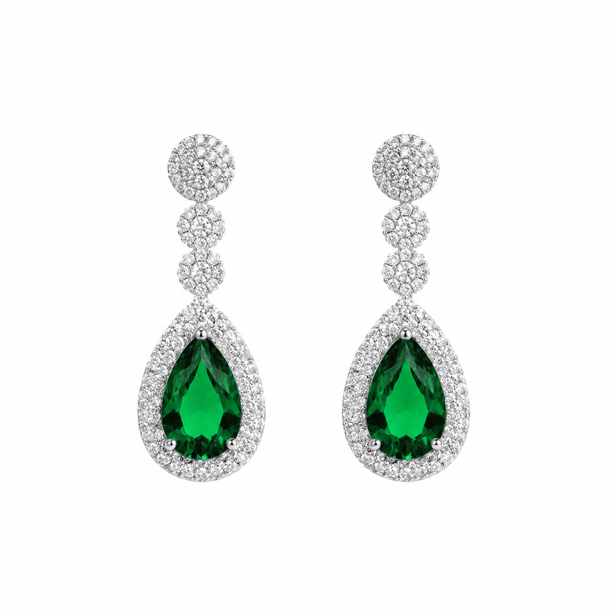 Earrings N02200G Steel Hoops with Multicolored Zirconia