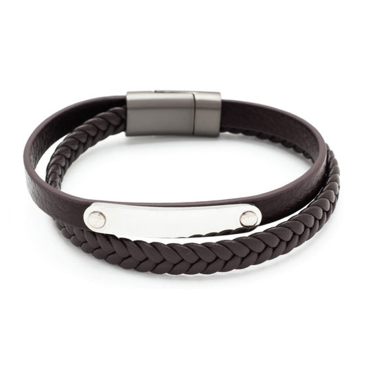 Visetti SU-BR021B Men's Black Steel Bracelet