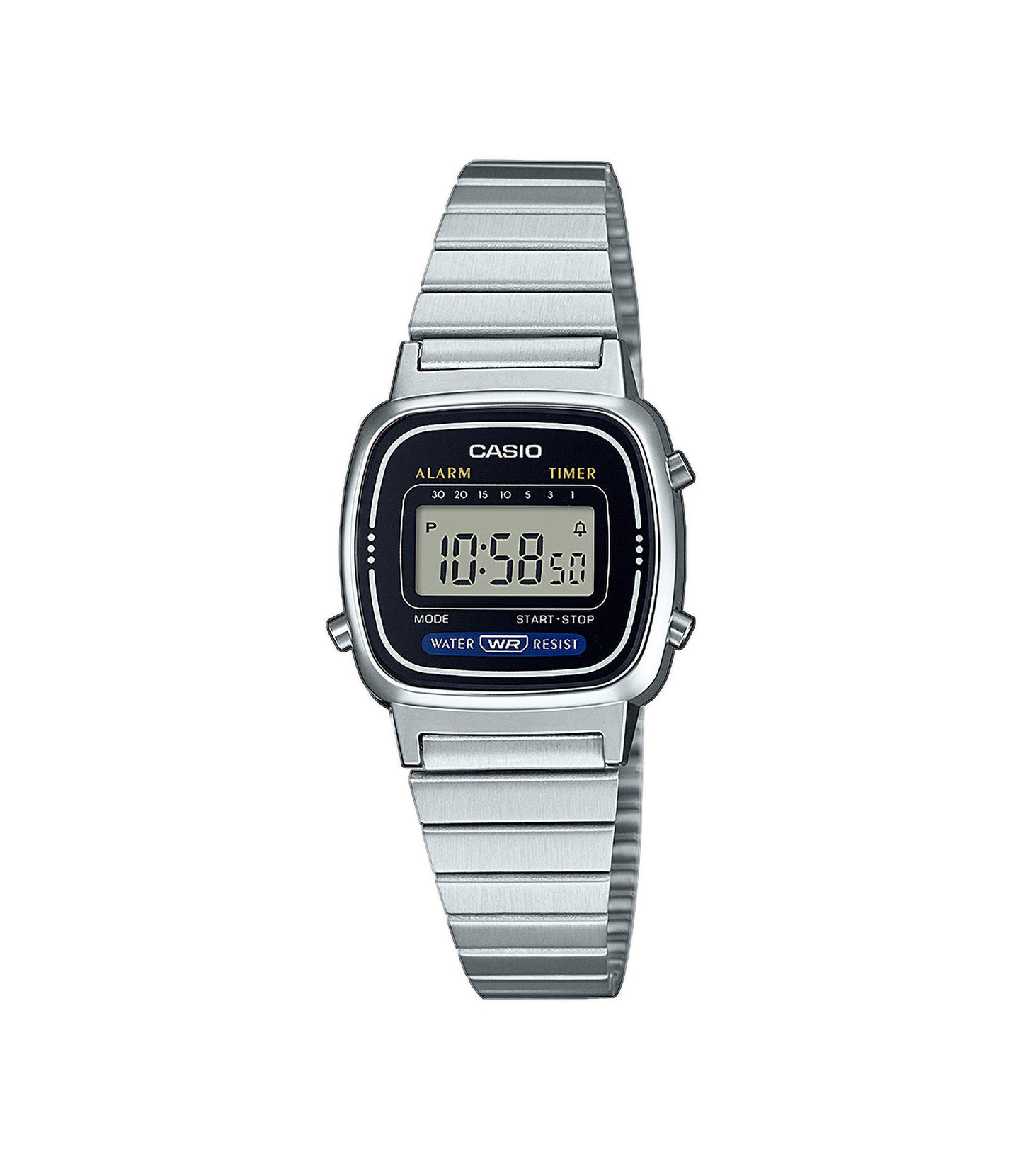 CASIO LA-670WEA-1EF Vintage Stainless Steel Bracelet