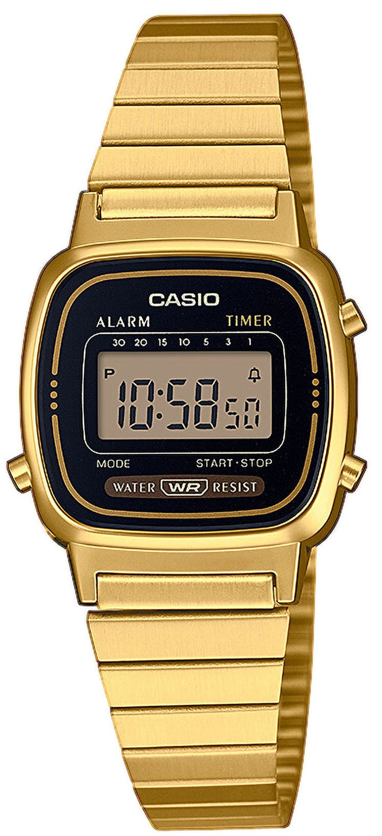 CASIO LA-670WEGA-1EF Vintage Gold Stainless Steel Bracelet
