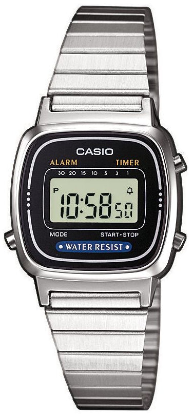 CASIO LA-670WEA-1EF Vintage Stainless Steel Bracelet