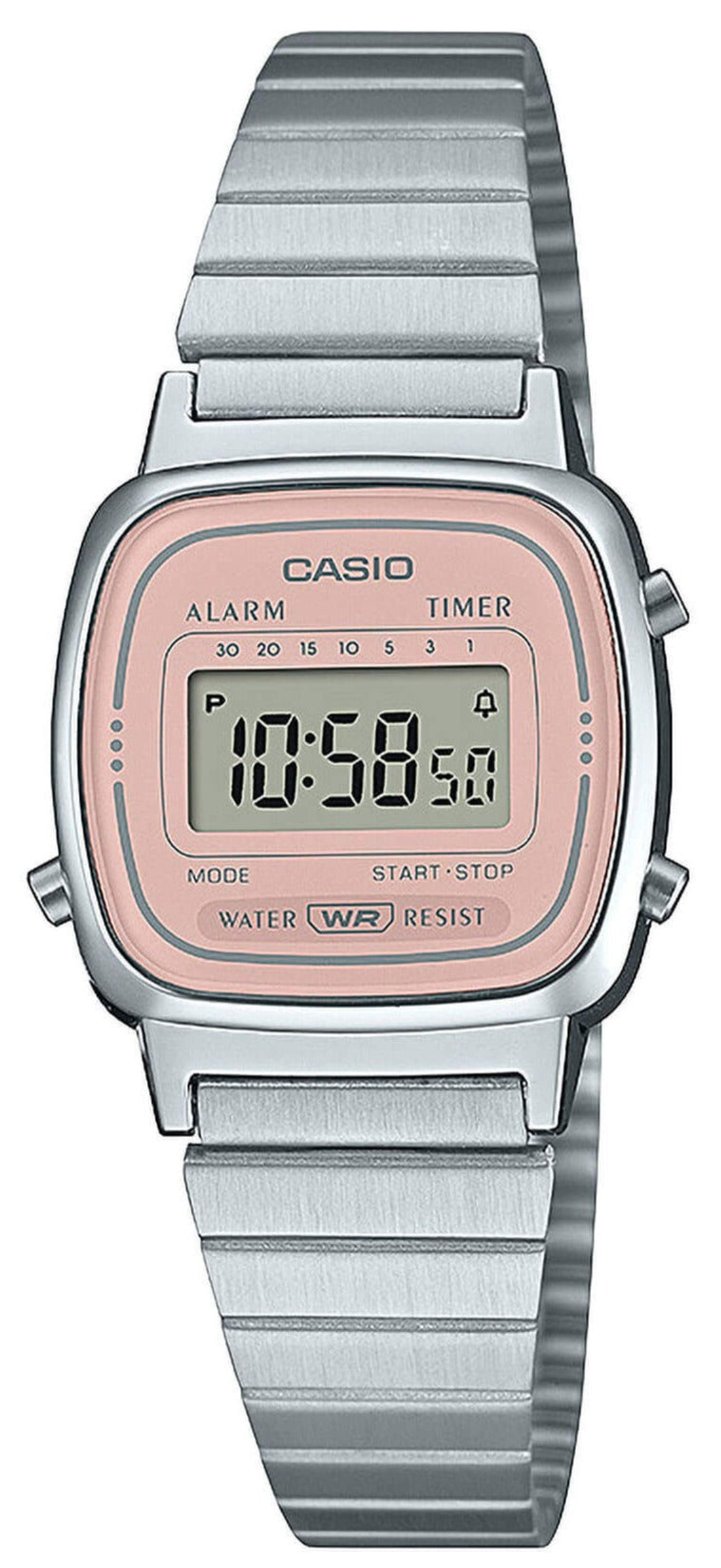 CASIO LA-670WEA-4A2EF Digital Stainless Steel Bracelet