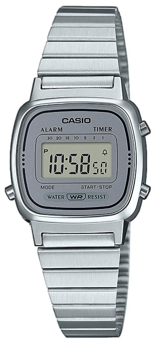 CASIO LA-670WEA-7EF Digital Stainless Steel Bracelet