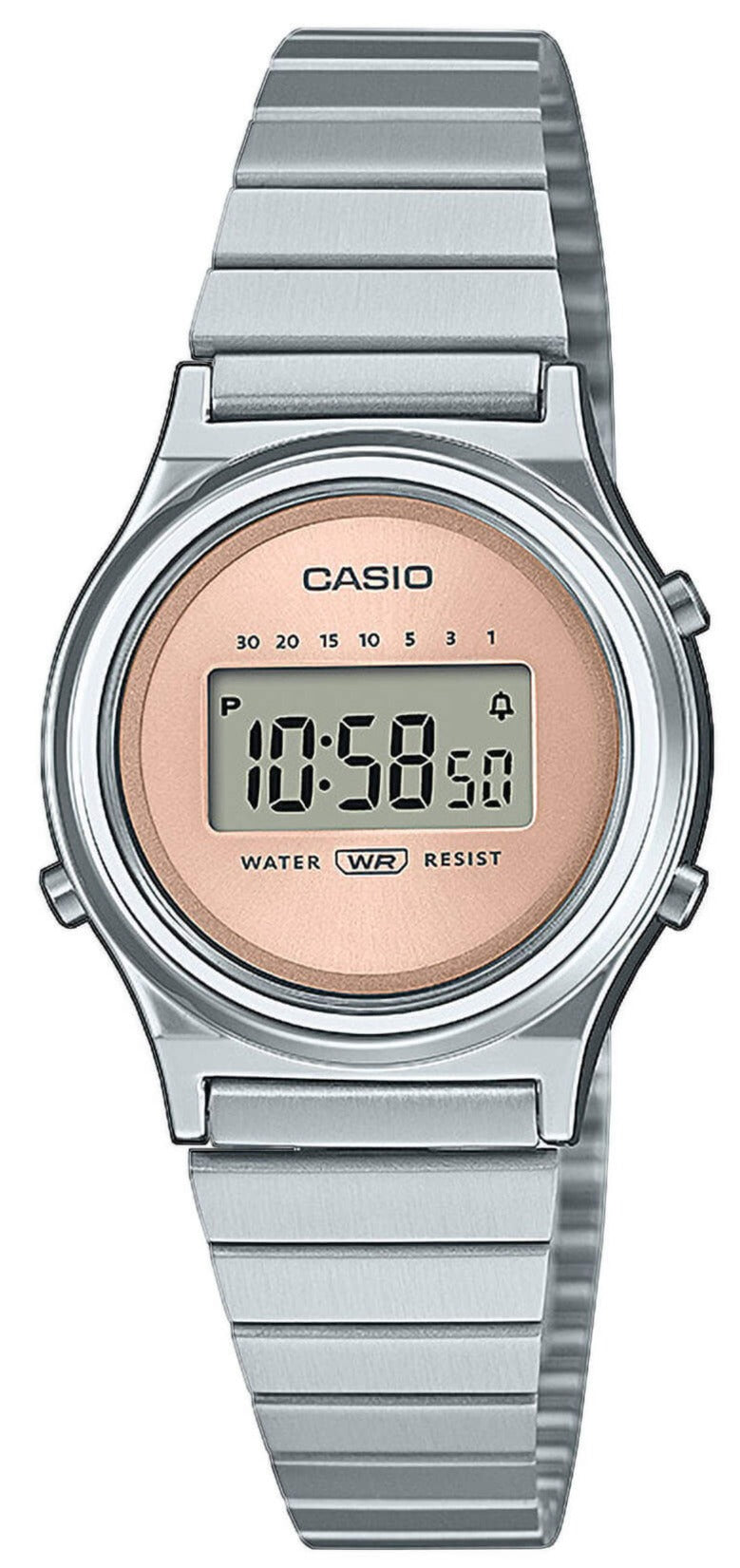 CASIO LA-700WE-4AEF Digital Stainless Steel Bracelet