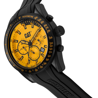 Caterpillar LQ16921721 Oceania Multifunction Black Silicon Strap