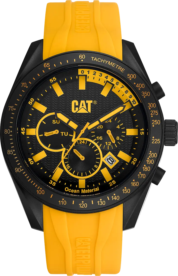 Caterpillar LQ16927127 Oceania Multifunction Yellow Silicon Strap