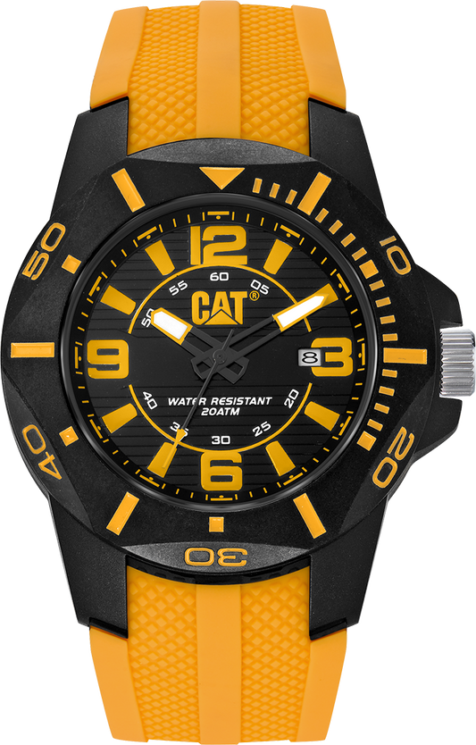 CATERPILLAR LR16127137 Diver Yellow Rubber Strap