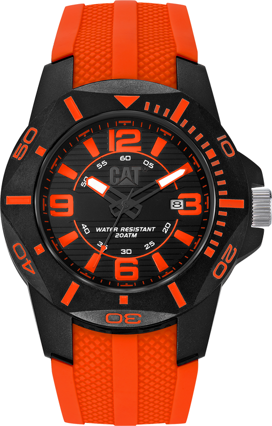 CATERPILLAR LR16128138 Diver Orange Rubber Strap