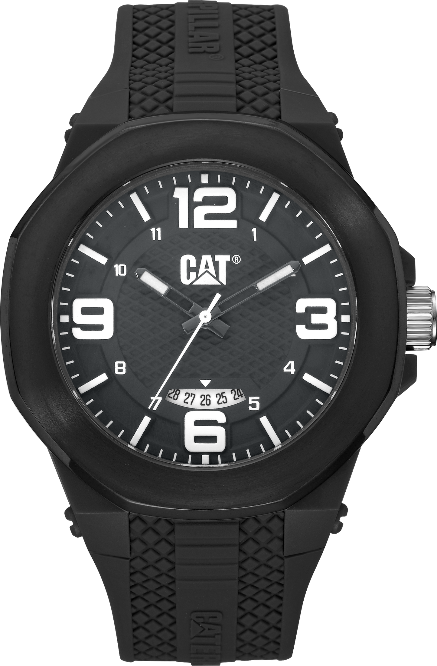 Caterpillar LT16121532 Hive Black Silicon Strap