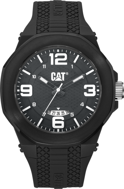 Caterpillar LT16121532 Hive Black Silicon Strap