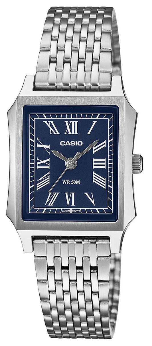 CASIO LTP-B190D-2BVER Lady's Silver Stainless Steel Bracelet