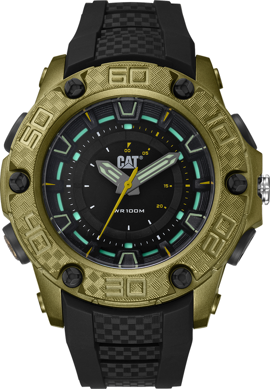 Caterpillar LU13023123 P10 Black Rubber Strap