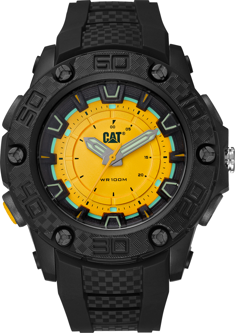 Caterpillar LU16021721 P10 Black Rubber Strap