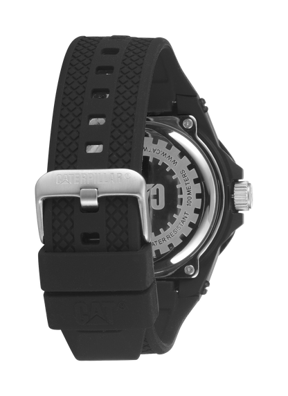 CATERPILLAR LV16121132 Carbon Crush Black Silicon Strap