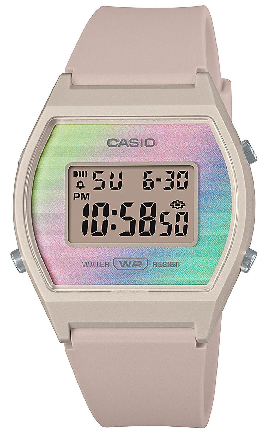 CASIO LW-205H-4AEF Digital Nude Rubber Strap