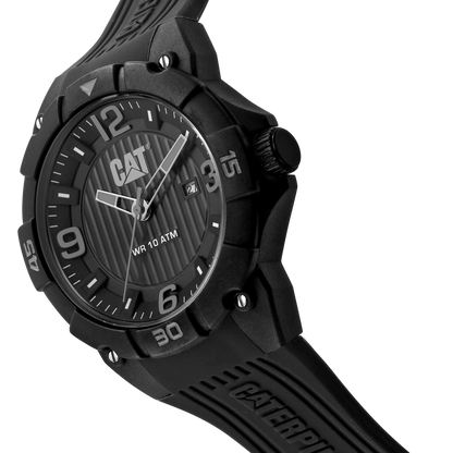 CATERPILLAR LW16121131 Drift Black Silicon Strap