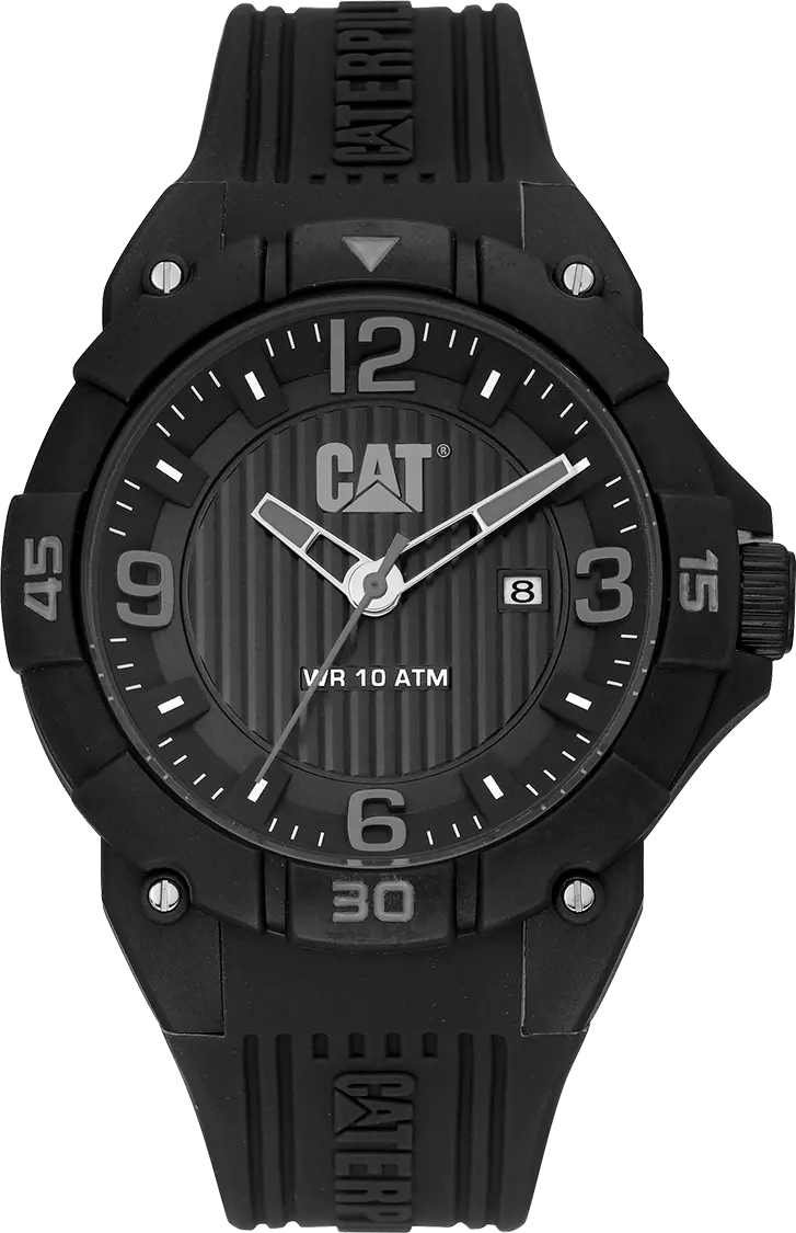 CATERPILLAR LW16121131 Drift Black Silicon Strap