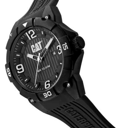 CATERPILLAR LW16121132 Drift Black Silicon Strap