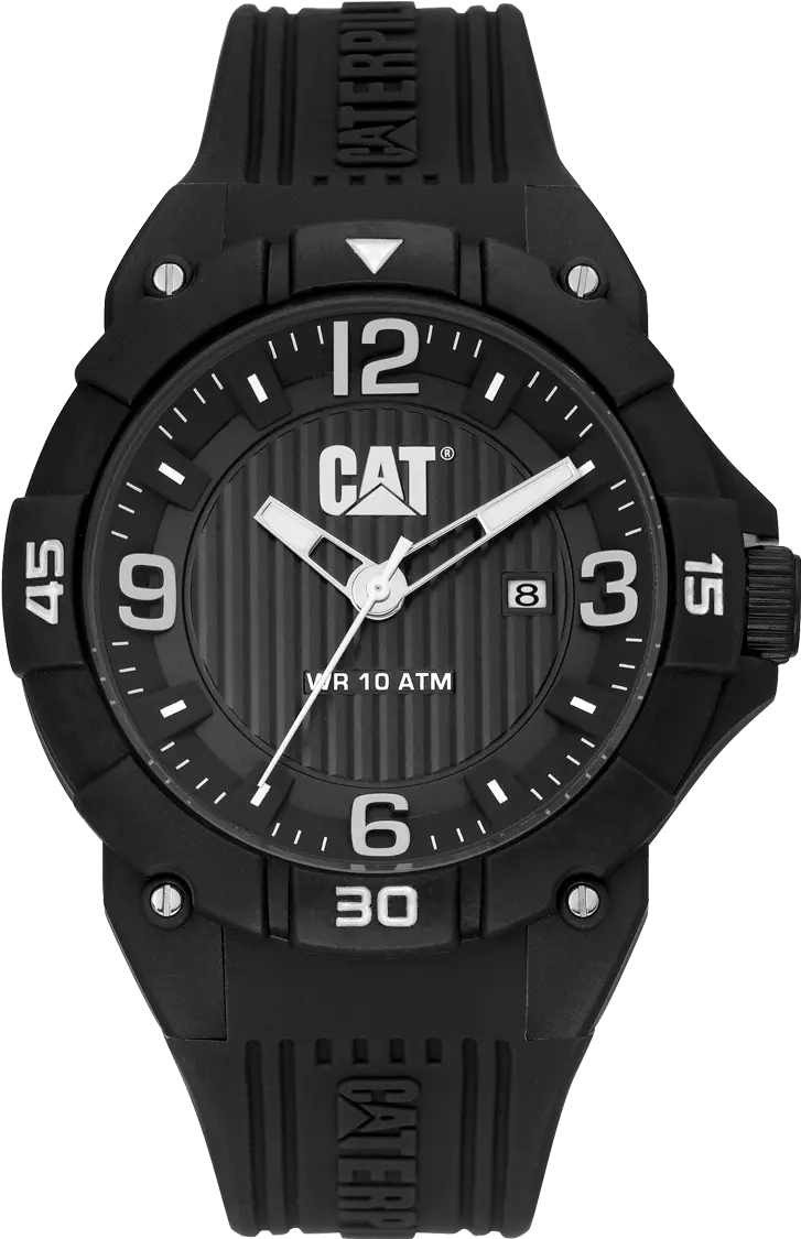 CATERPILLAR LW16121132 Drift Black Silicon Strap