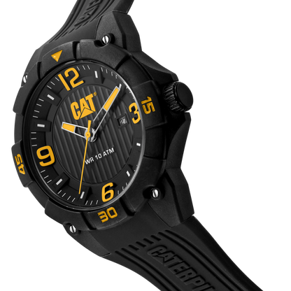 CATERPILLAR LW16121137 Drift Black Silicon Strap