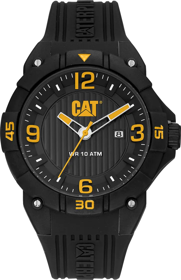 CATERPILLAR LW16121137 Drift Black Silicon Strap