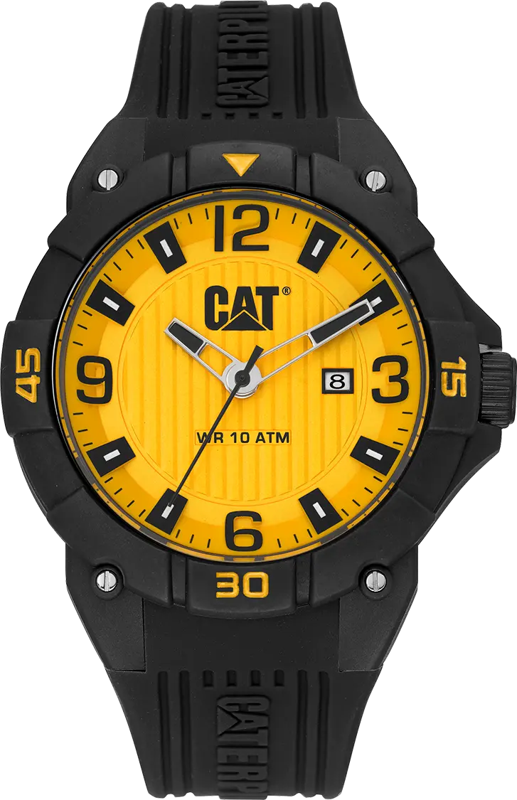 CATERPILLAR LW16121731 Drift Black Silicon Strap