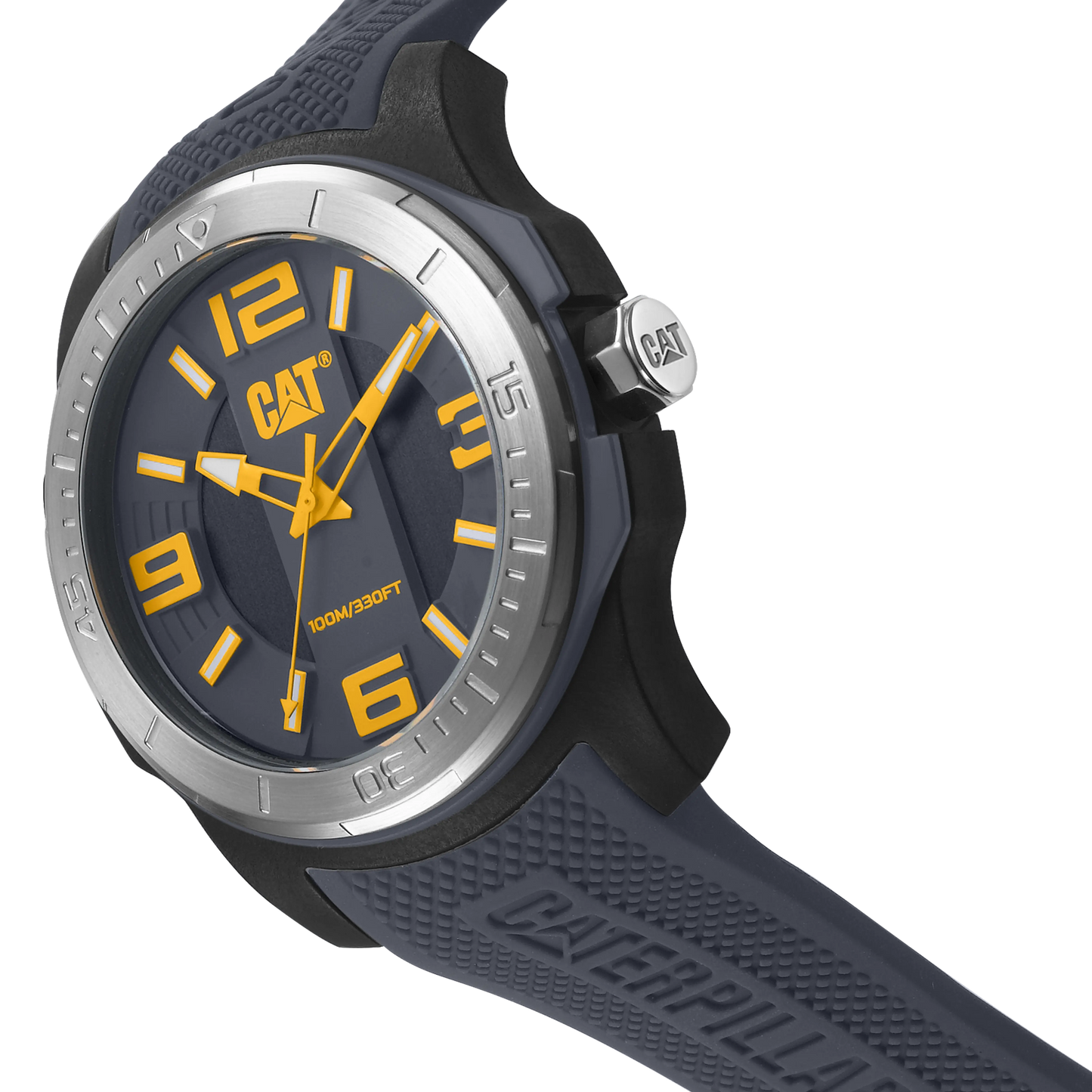 CATERPILLAR LX15125537 Gridlock Grey Silicon Strap