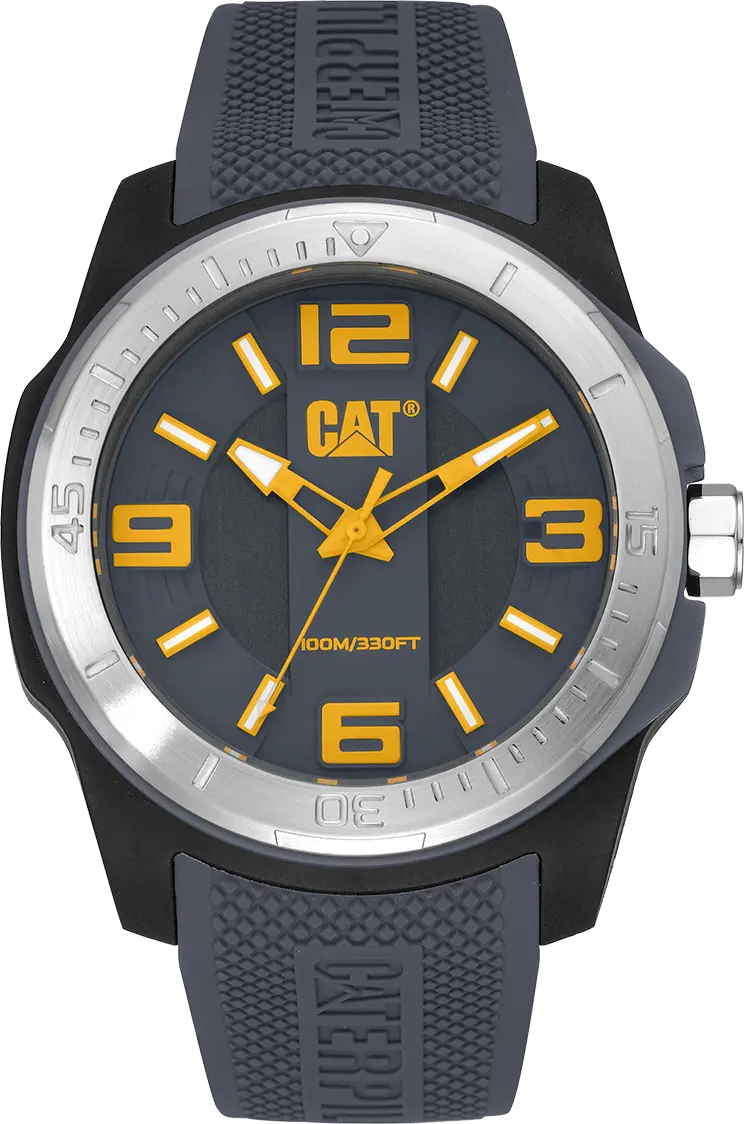 CATERPILLAR LX15125537 Gridlock Grey Silicon Strap