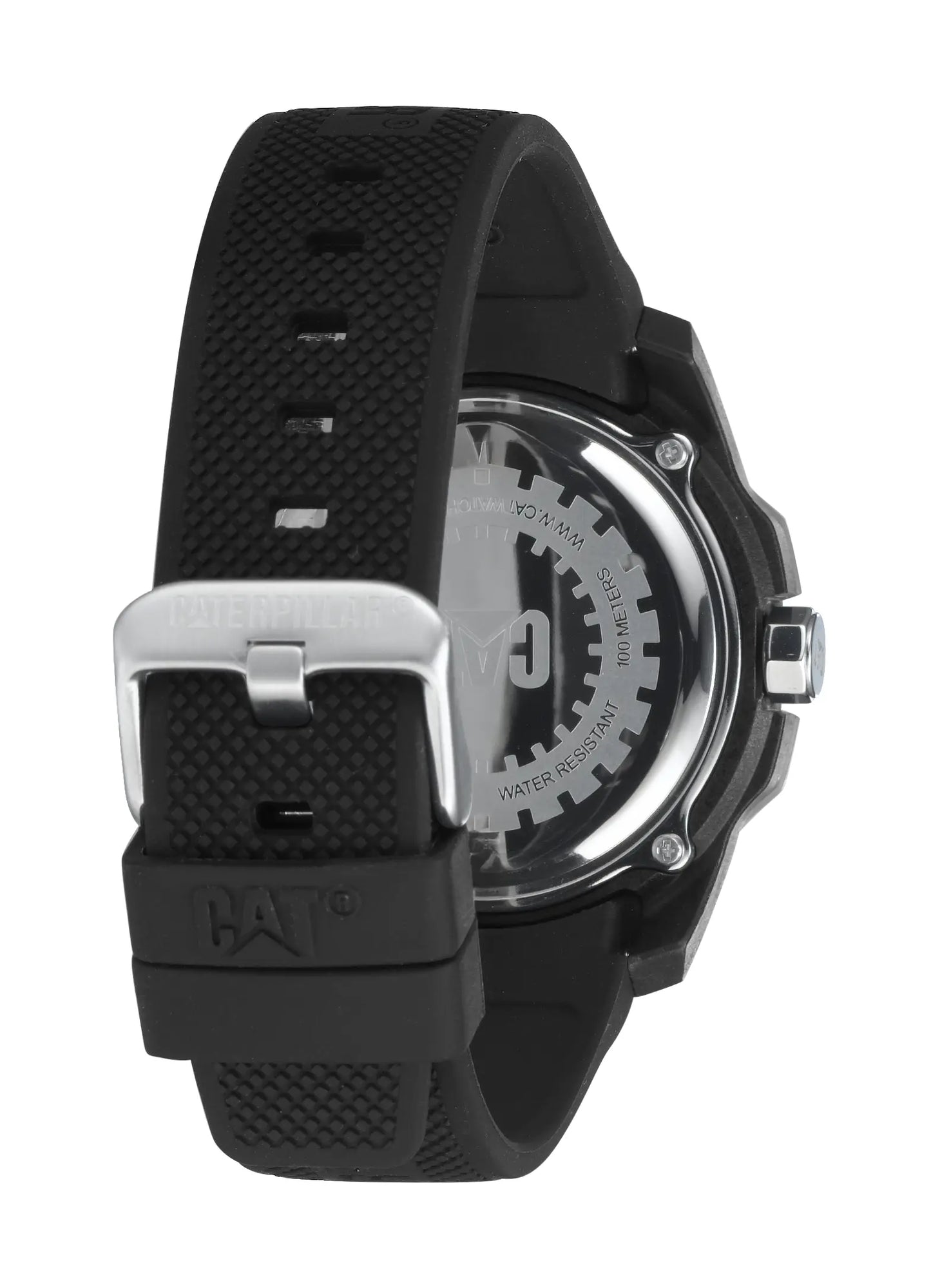 CATERPILLAR LX16121137 Gridlock Black Silicon Strap