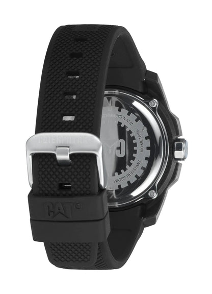 CATERPILLAR LX16121137 Gridlock Black Silicon Strap