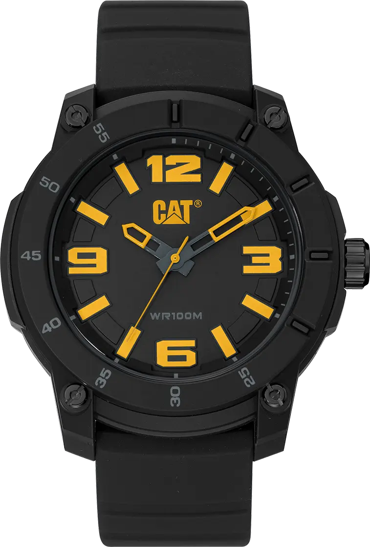 CATERPILLAR LY16021137 Strynox Black Silicon Strap