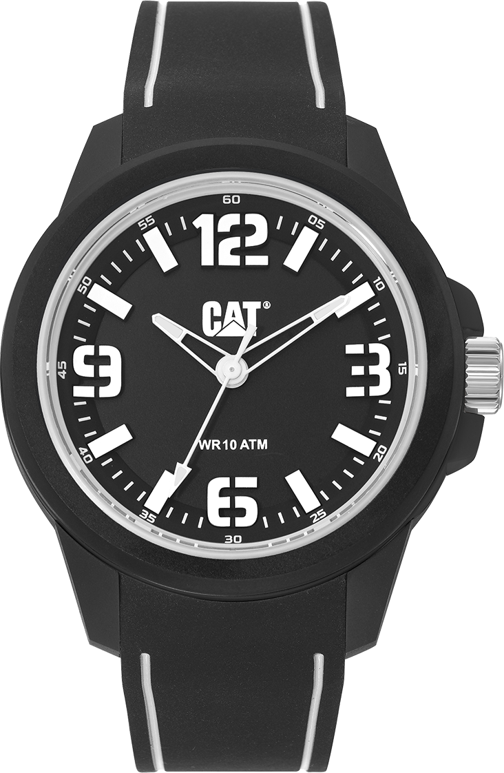 CATERPILLAR LZ11021122 Linevolt Black Silicon Strap