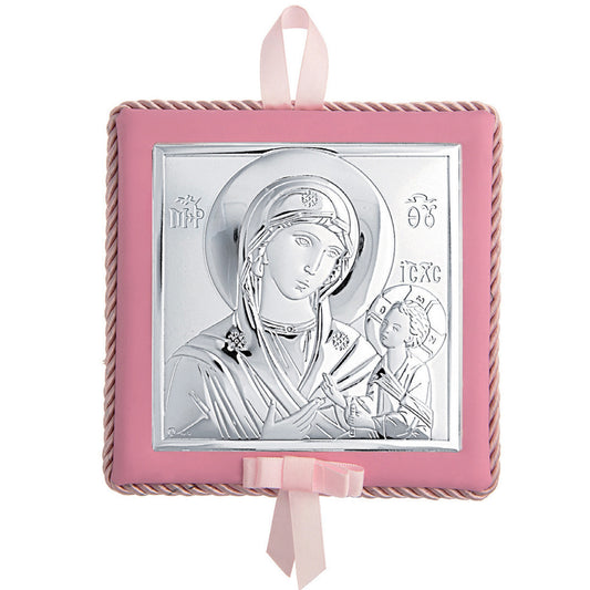 MA/DM652-LR Silver Amulet With Music for a Newborn Baby Girl