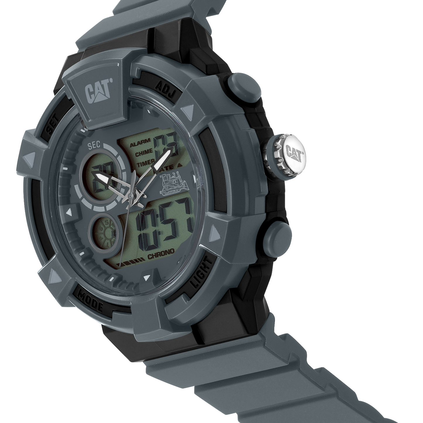CATERPILLAR MI15525532 Dualmode Grey Silicon Strap