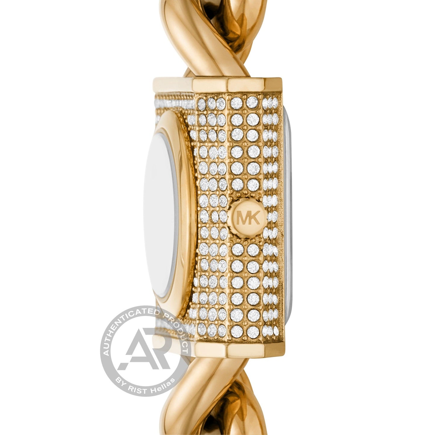 Michael Kors MK4711 MK Chain Lock Gold Stainless Steel Bracelet