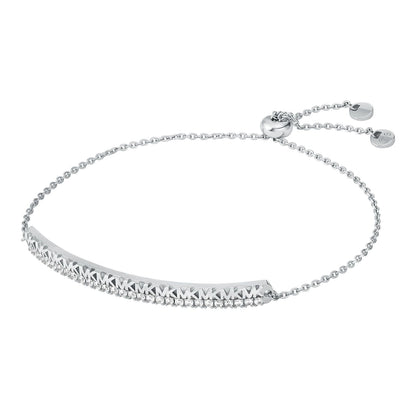 Michael Kors MKC1514AN040 Platinum Plated Silver Premium Bracelet