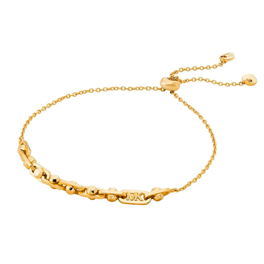 Michael Kors MKC1007AA710 Mercer Link Bracelet In Gold Plated Silver