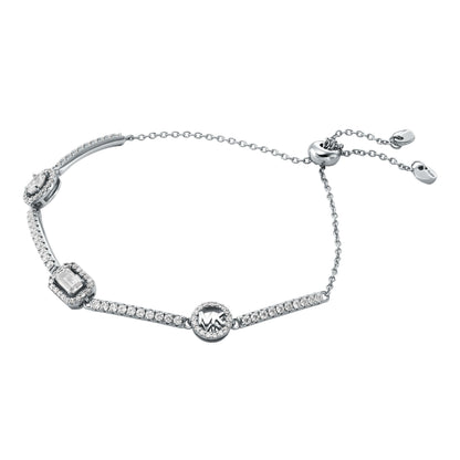 Michael Kors MKC1118AN040 Platinum Plated Silver Premium Bracelet