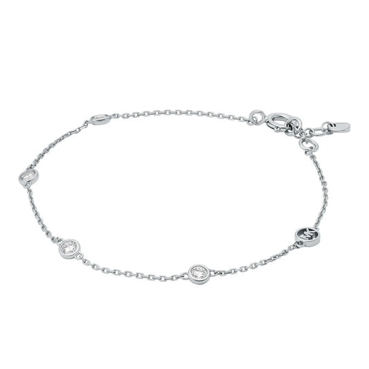 Michael Kors MKC1118AN040 Platinum Plated Silver Premium Bracelet