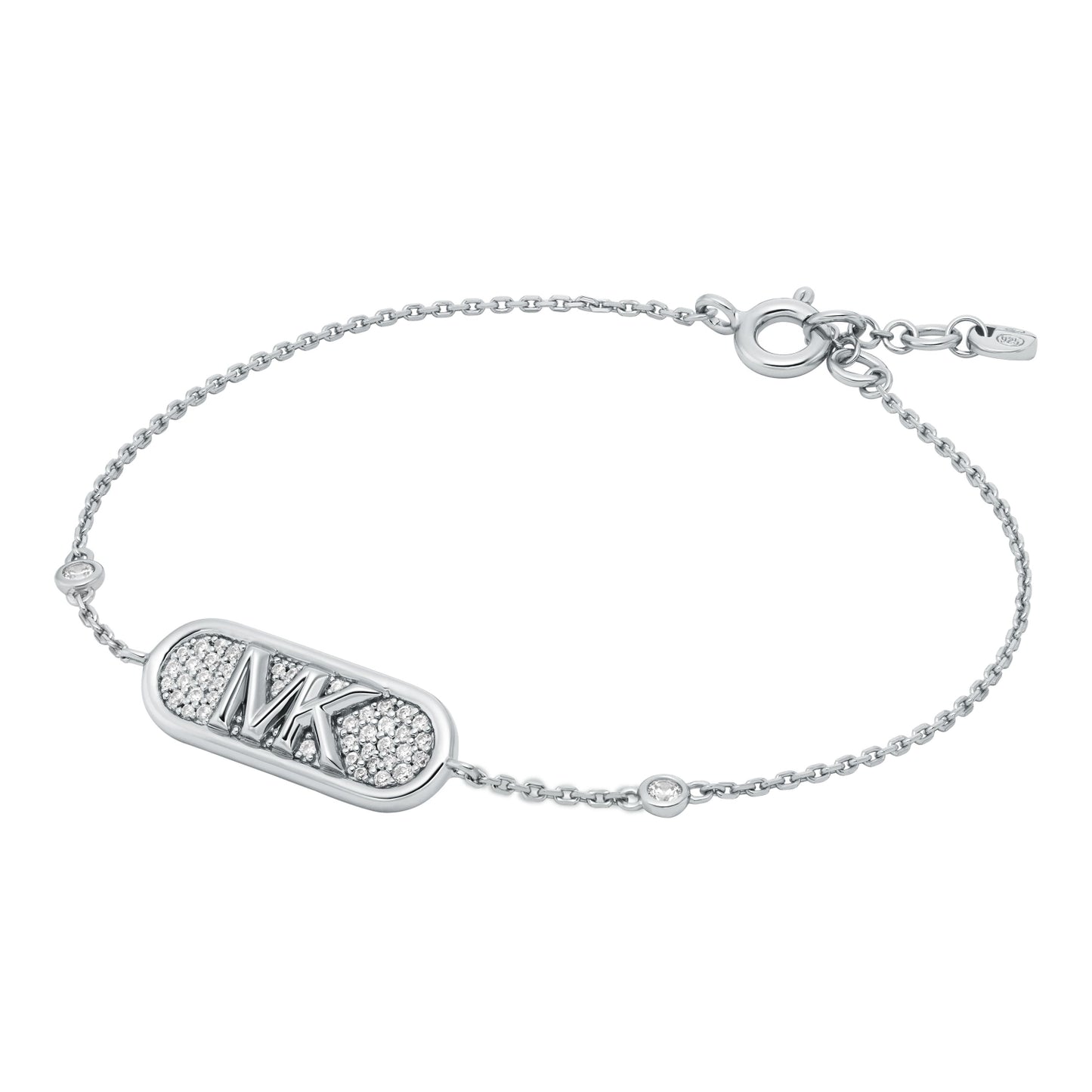 Michael Kors MKC1118AN040 Platinum Plated Silver Premium Bracelet