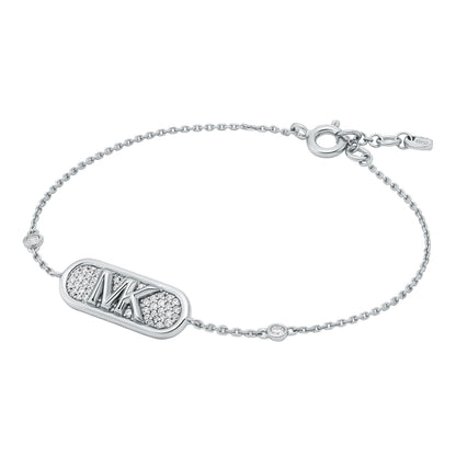 Michael Kors MKC1118AN040 Platinum Plated Silver Premium Bracelet