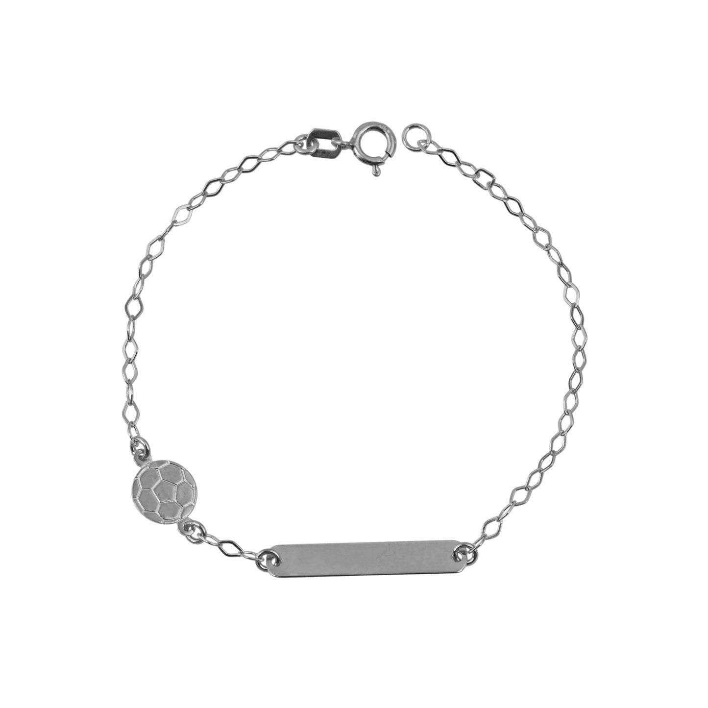 Children's ID B1902520-0331 in Platinum Plated Silver