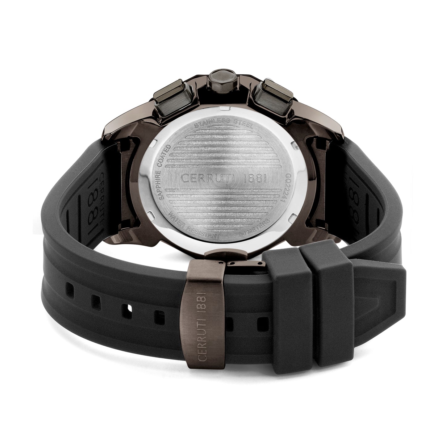 Cerruti CIWGQ2224103 Molveno Black Silicon Strap