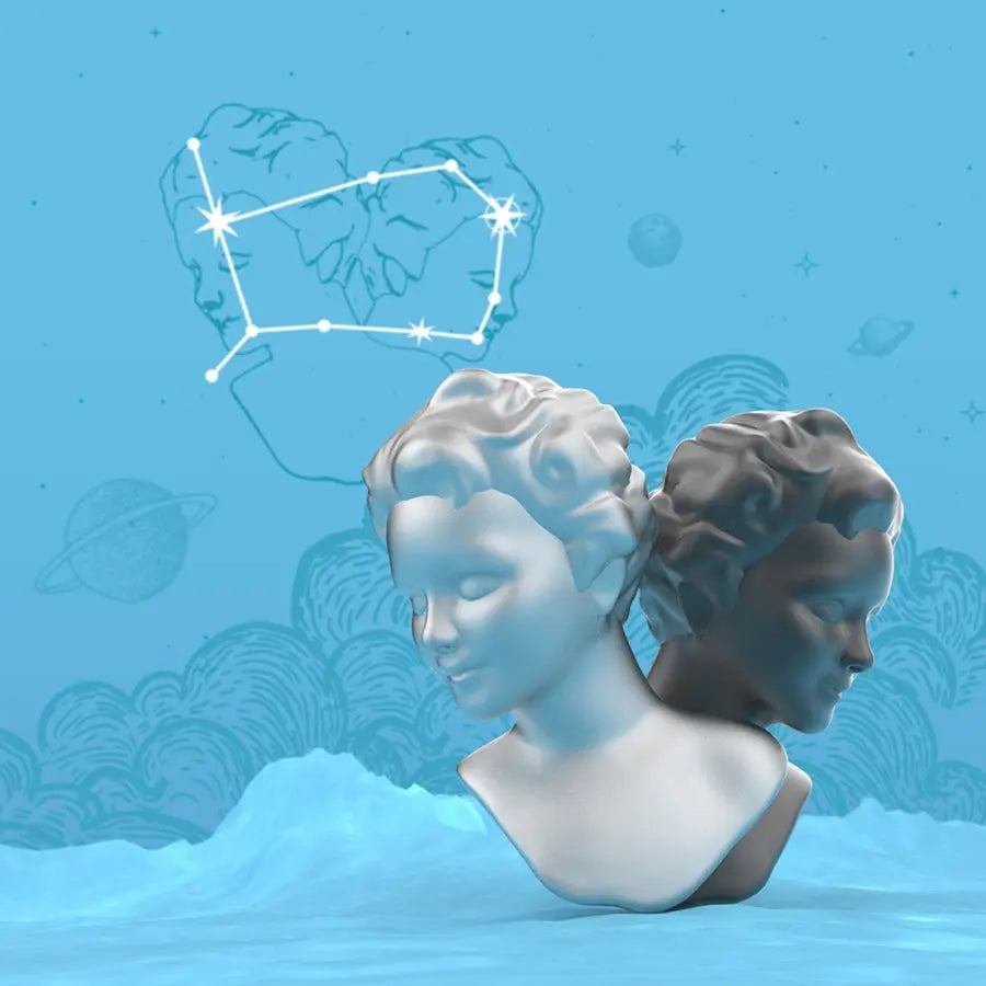 Metalmorphose MTM352-01 Gemini Μπρελόκ από Αλόη Ζώδιο Δίδυμος