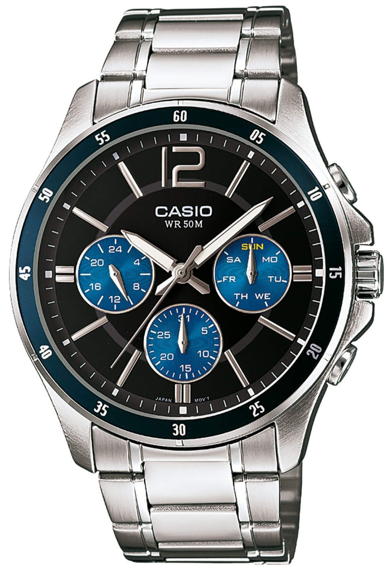 CASIO MTP-1374PD-2AVEF Stainless Steel Bracelet