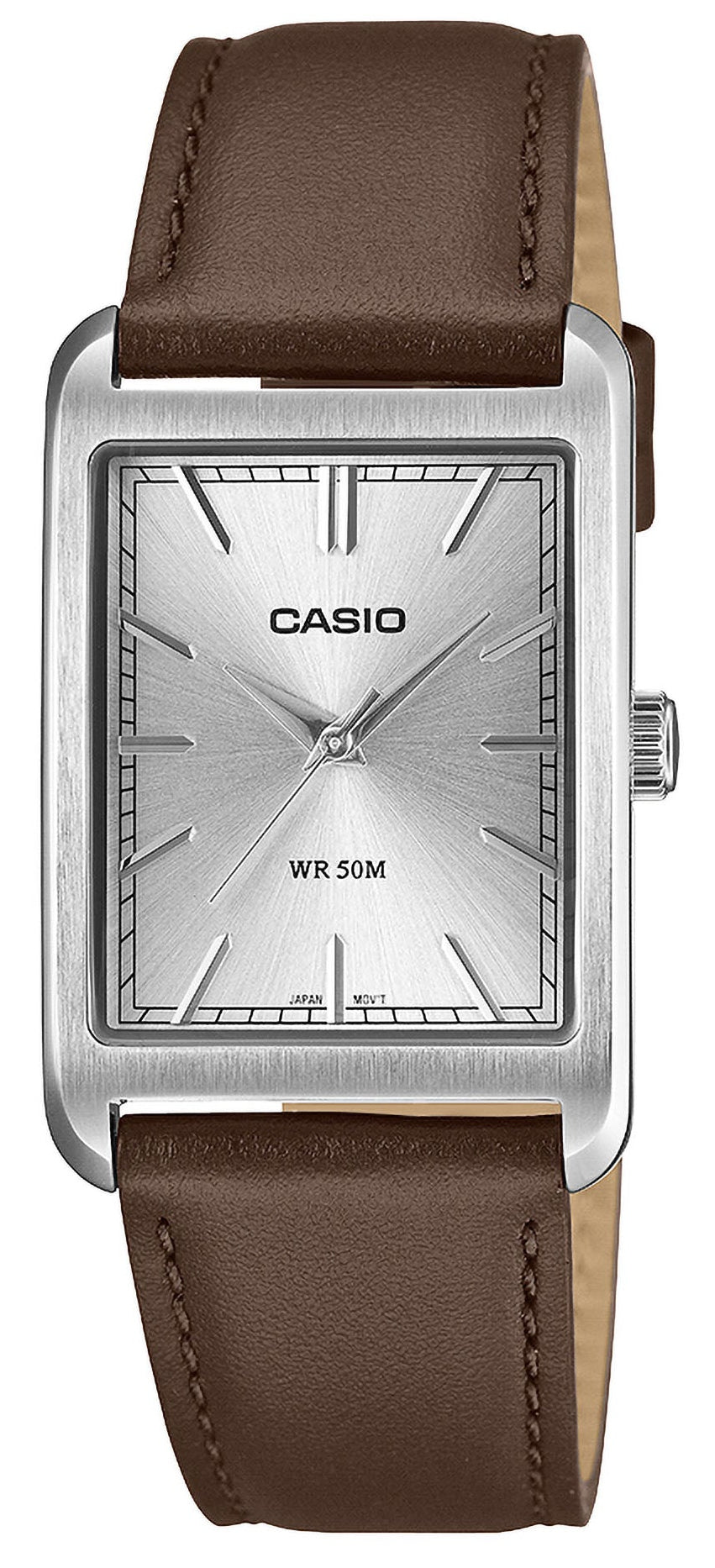CASIO MTP-B215L-7AVER Brown Leather Strap