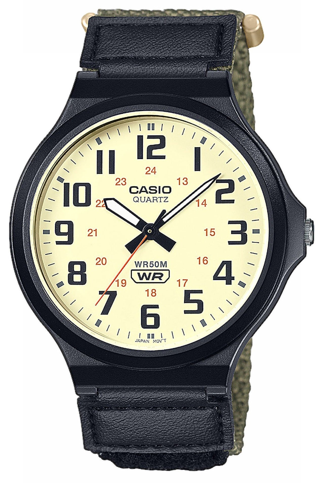 CASIO MW-240B-3BVEF Green Fabric Strap